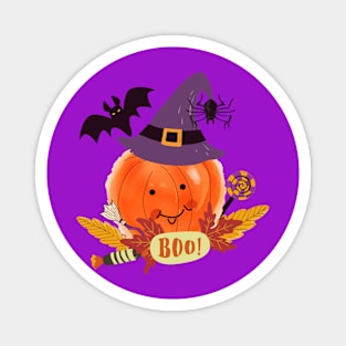 Boo Crew Jack O’ Lantern Happy Pumpkin Magnet